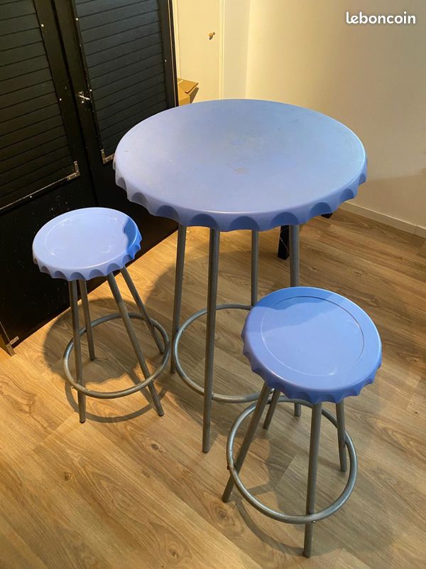 Table haute + chaise jardin (image 2)