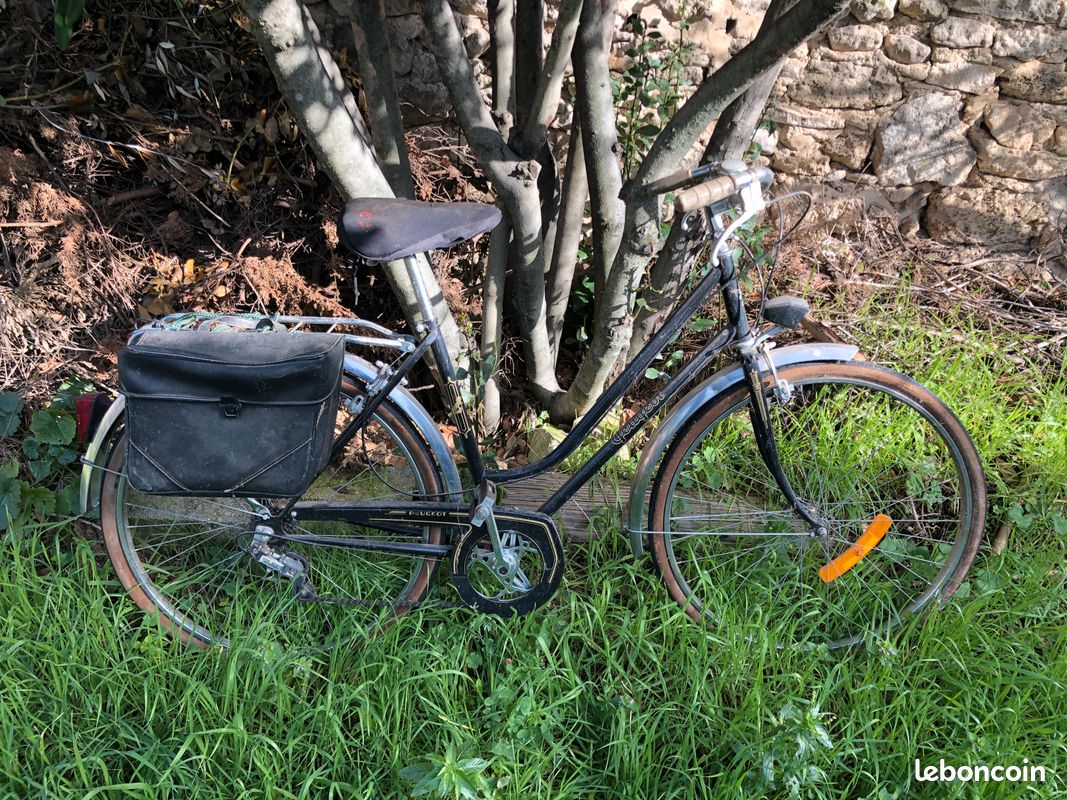 Deux vélos peugeot vintage femme et homme (image 1)