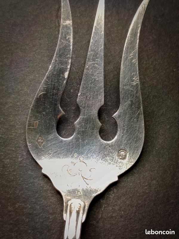 4 BROCHETTES ANCIENNES En ARGENT Poinçons 1 VIEILLARD 2 MINERVES 1 Sans D 112774