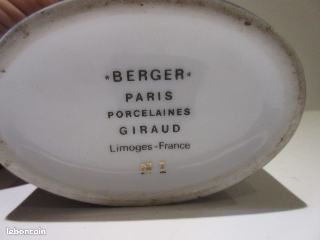lampe berger ancienne porcelaine de Limoges Giraud RH Chine