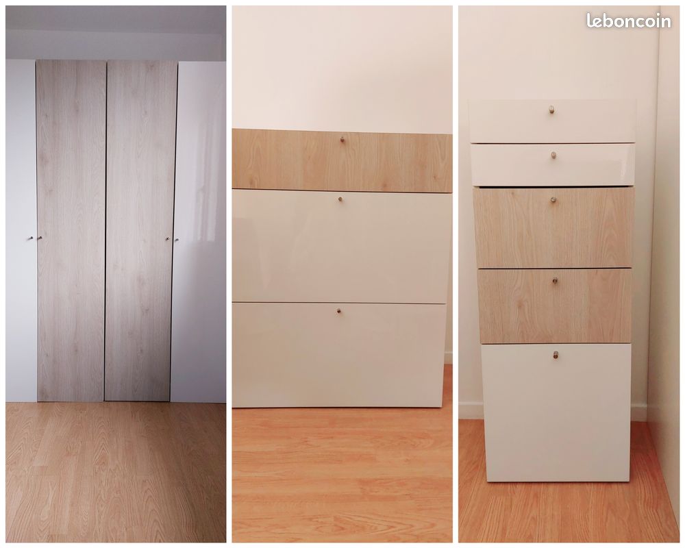 Dressing complet Armoires & Commodes Spaceo Leroy Merlin – Excellent État (image 1)