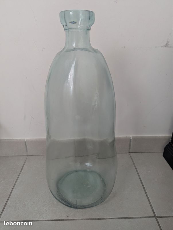 Vase en bouteille transparent (image 3)