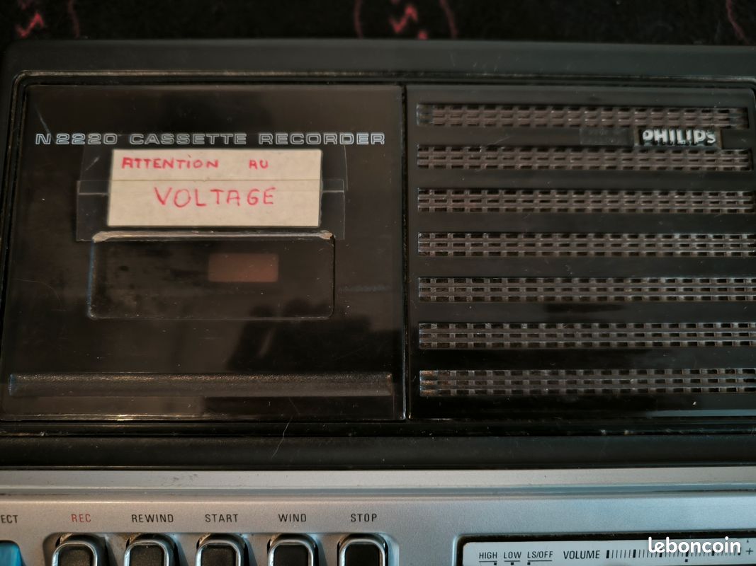 MAGNETOPHONE A CASSETTE Philips Aq6455 Variateur De Vitesse EUR 75,00 - FR