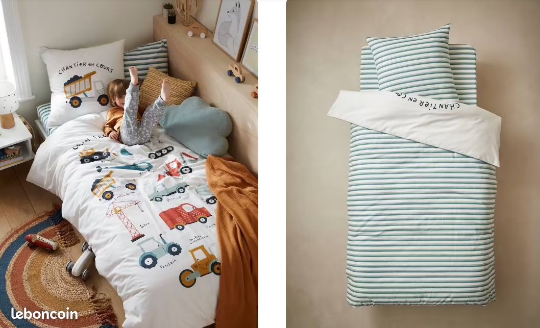 Chantier Vert Baudet Housse De Couette Housse De Couette 140x200