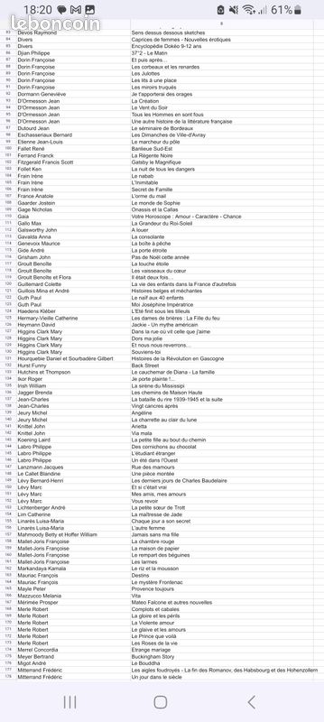223 Livres divers (classés par auteur) (image 3)