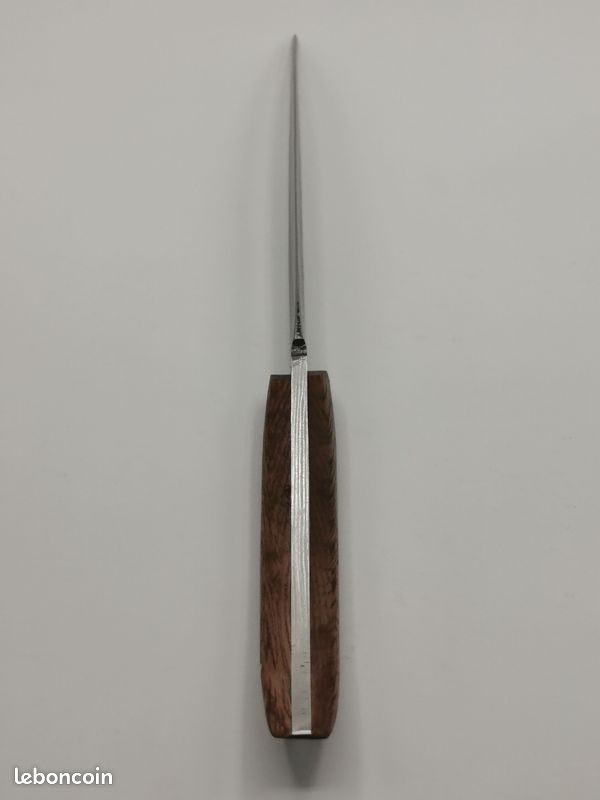 Couteau De Chasse En Acier Damas Artisanal – Le Camarguais – Édition Limitée - Coutellerie Hosteel (image 12)