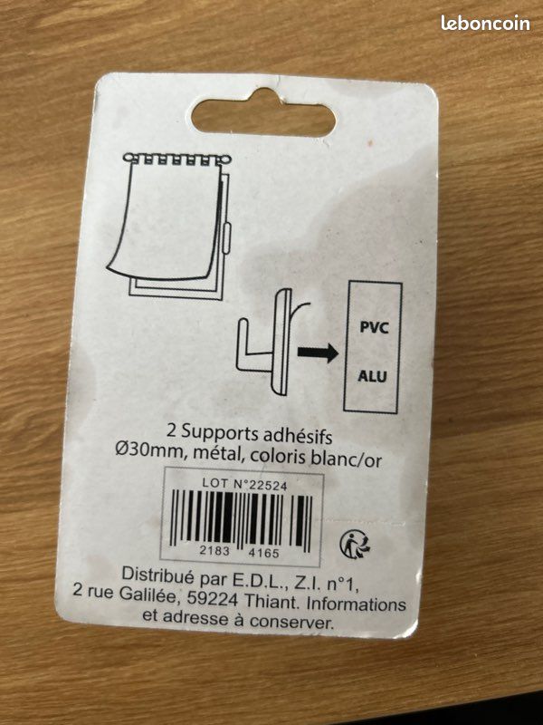Supports Barre à rideaux autocollants (image 2)