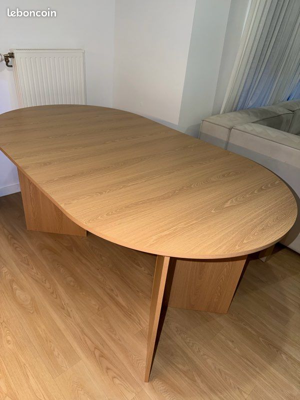 Table à manger extensible ovale 160-200cm (image 2)
