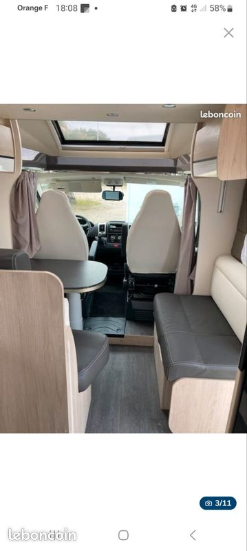 Camping car Chausson 718 XLB spécial avec attelage édition
2019 4 places (image 3)