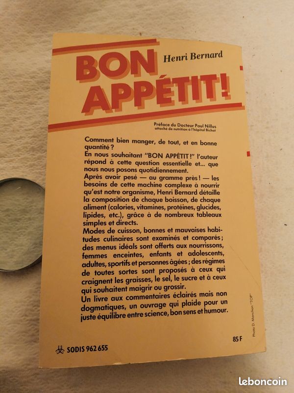 Livre. BON APPÉTIT le guide complet de l'équilibre alimentaire. Édition. 1984 (image 10)