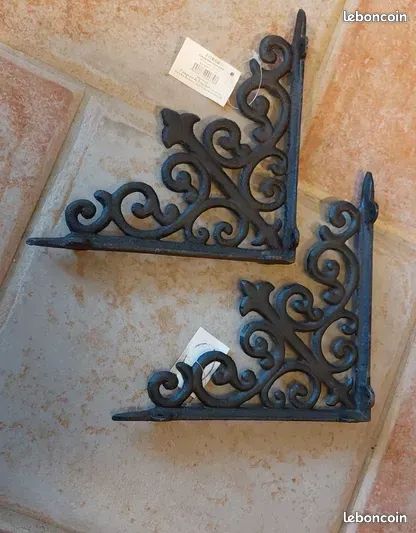 Lot 2 équerres NEUVES en fer forgé marque COMPTOIR DE FAMILLE (image 3)