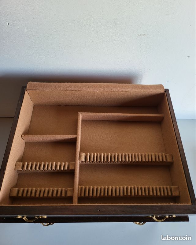 Coffret vide argentier pour ménagère couverts métal argenté (image 4)