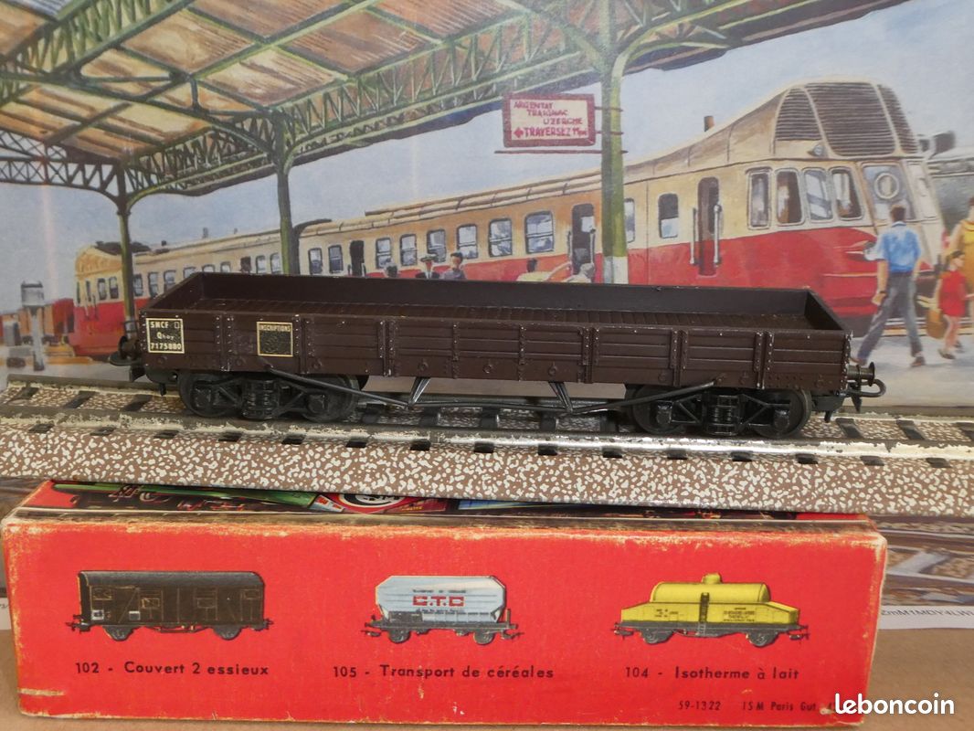 Wagon Citerne ESSO SMCF HO – Train électrique – Occasion Boite