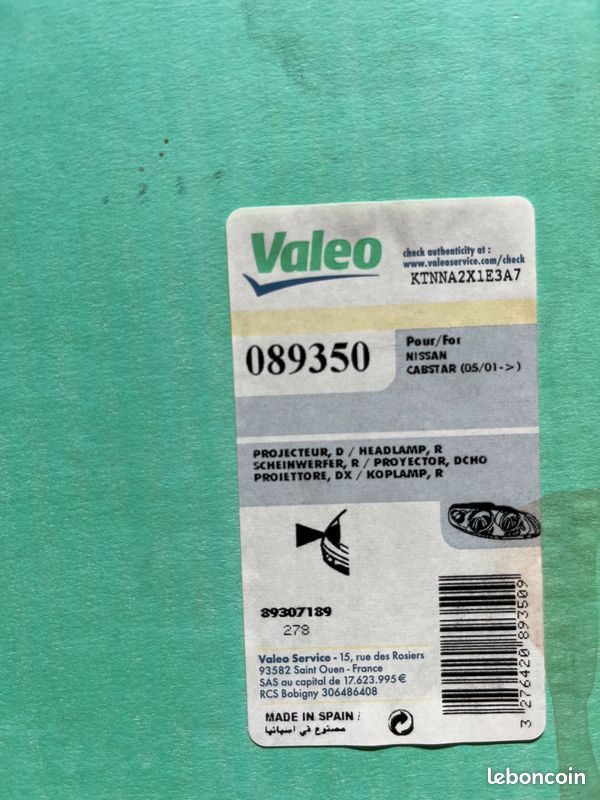 GROUPE OPTIQUE PHARE Avant F240 Piaggio Cosa 200 CL EUR 17,83 - FR