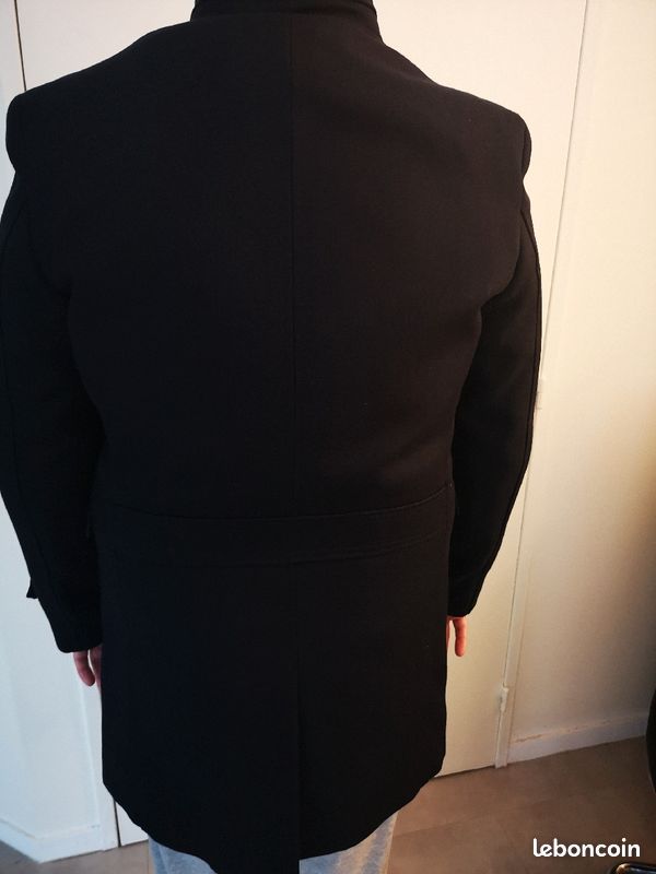 Manteau homme Izac, coton laine doublé polyester taille XL (image 2)