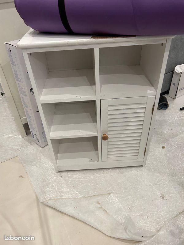Meuble SDB blanc (image 1)