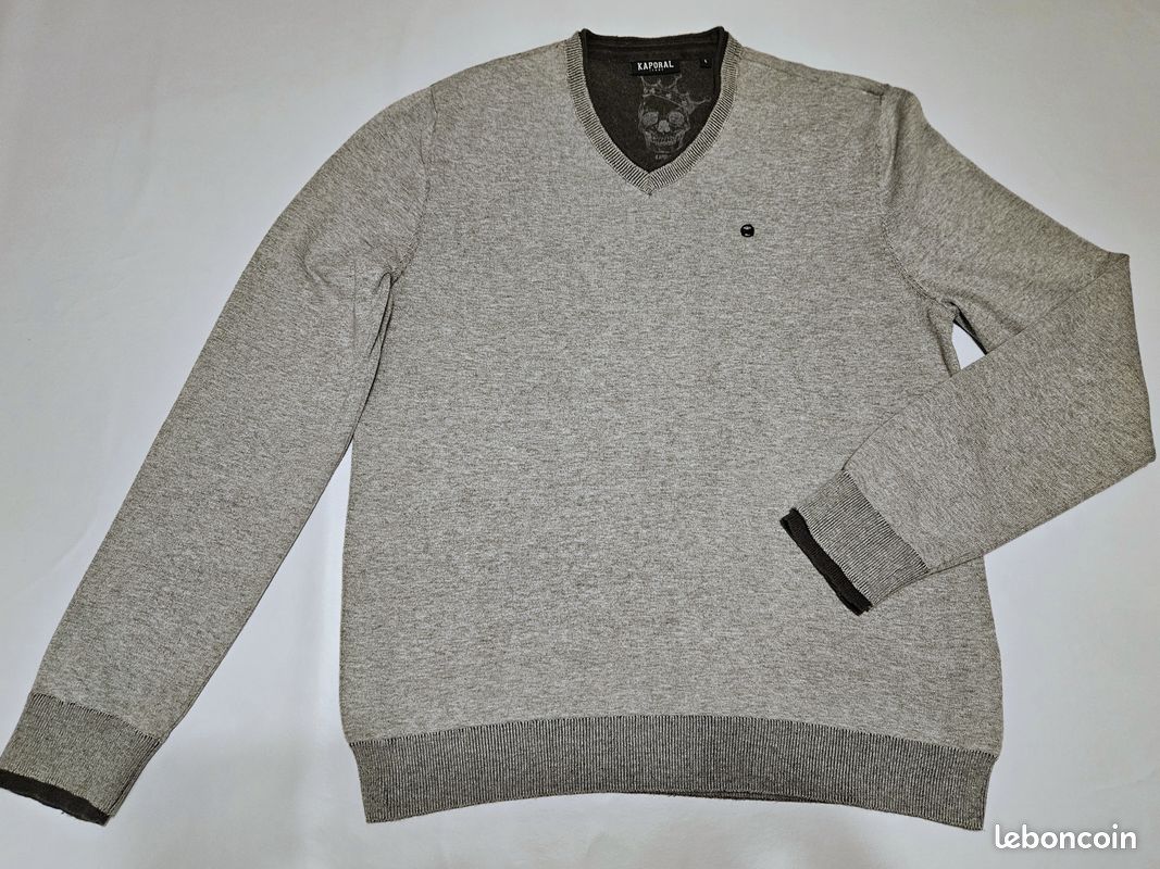 Pull Kaporal 100% coton homme T. L (image 3)
