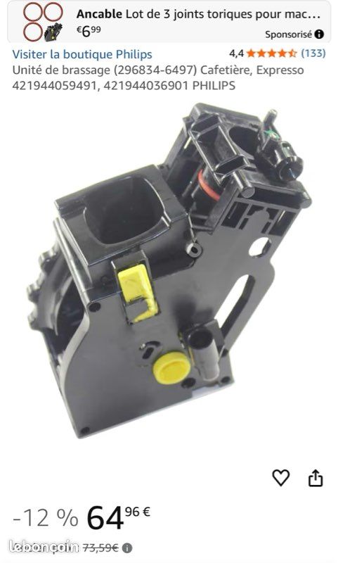 Unité de brassage 8GR.5BAR V2 PHILIPS, SAECO, GAGGIA 421944085731
