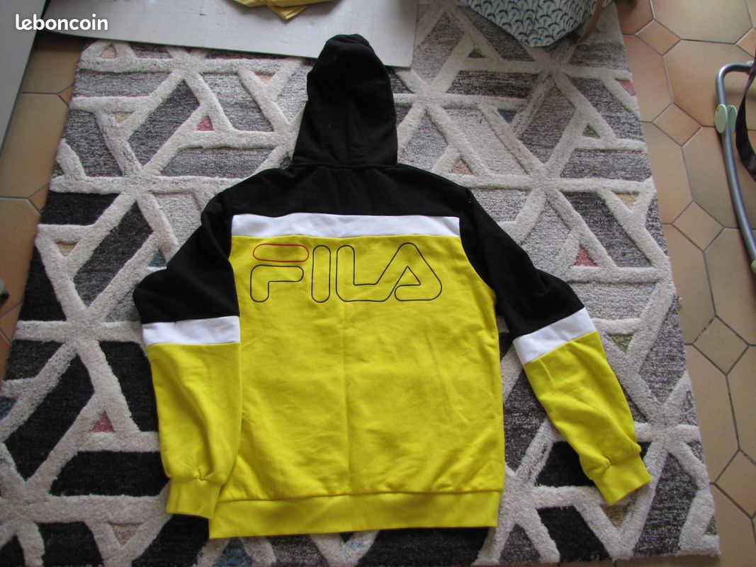 Jaune Pull A Capuche Fila Sweat A Capuche Fila Jaune Pull