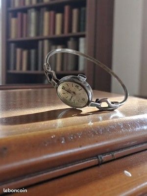 MONTRE FEMME MECANIQUE DREFFA GENEVE 21 RUBIS SWISS MADE BRACELET METAL