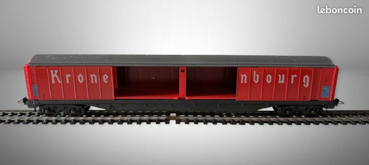 Wagon Kronenbourg Jouef Réf 6731 - Echelle HO - NEUF - Plastique Rouge