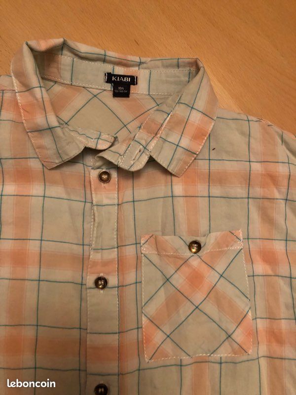 CHEMISE KIABI CARREAUX 10 ans (image 2)