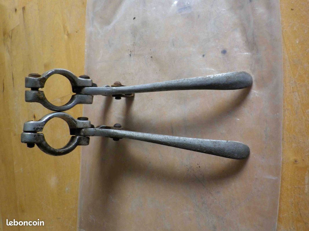 Leviers de frein vélo ancien en aluminium (image 4)