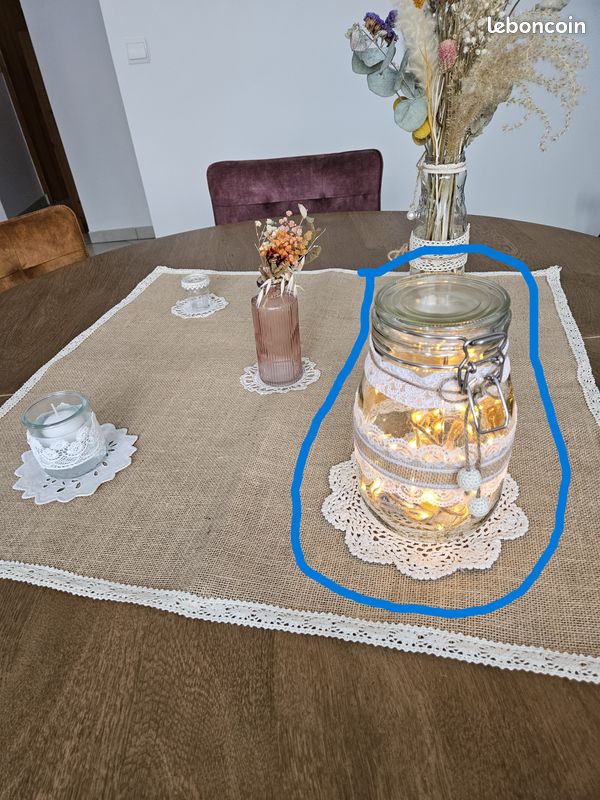 Decoration mariage Centre de table (mariage champêtre) Décoration