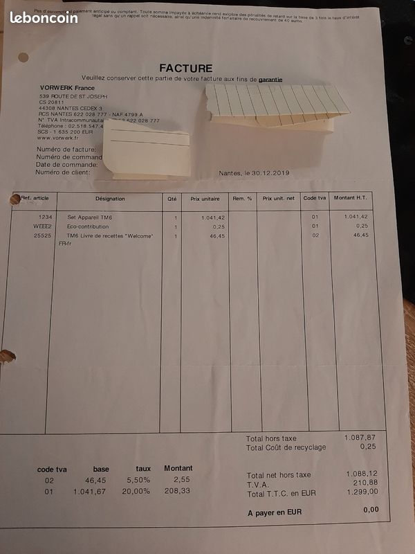 Thermomix Vorwerk TM6 + Friend (bol et base) (image 5)