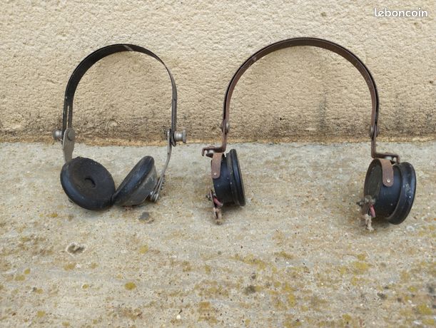 Lot Anciens écouteurs Radio Années 1920 - Pour Pièces Ou Réparation - Sans Marque #78