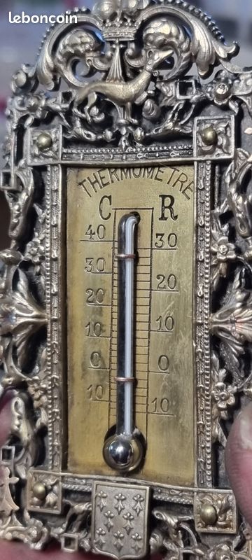 Rarissime thermomètre Ancien Croix en Or (image 12)