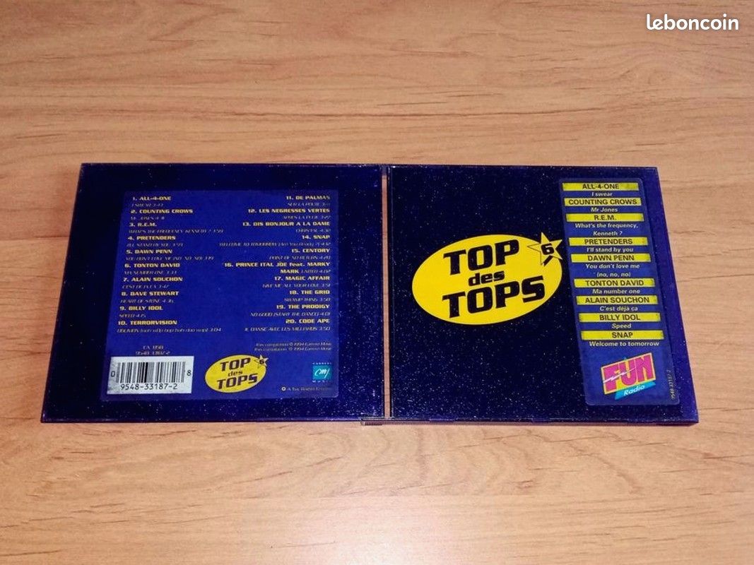 💿 CD Top des Tops Vol 6 Compilations 1994 (image 2)