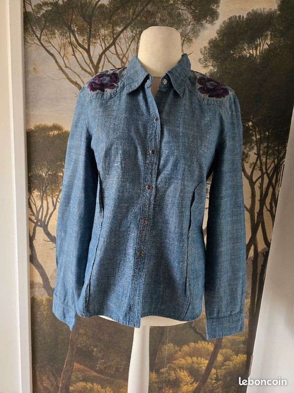 Chemise jeans brodée VENTILO 42 (image 3)