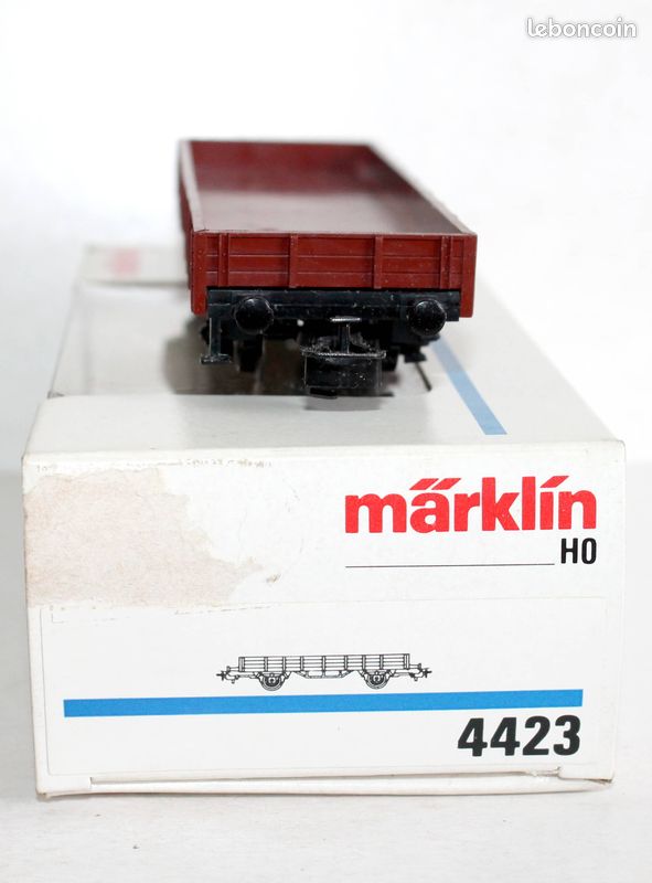 Marklin ho - n°4423 wagon tombereau, transport de marchandises / miniature train (image 3)