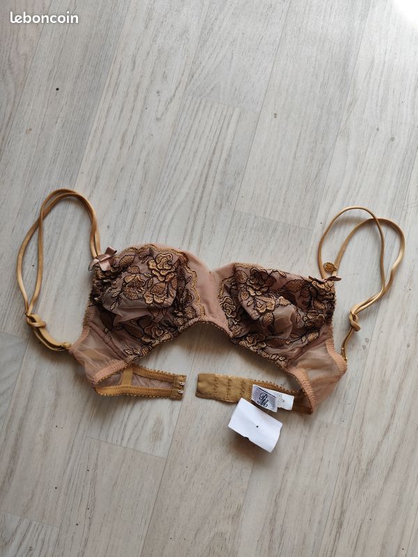 Soutien-gorge Vintage Lou Demon - Taille 80B - Made In France - Neuf Sans étiquette