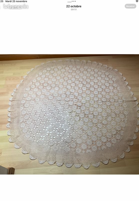Nappe Ronde Au Crochet - Linge De Maison
