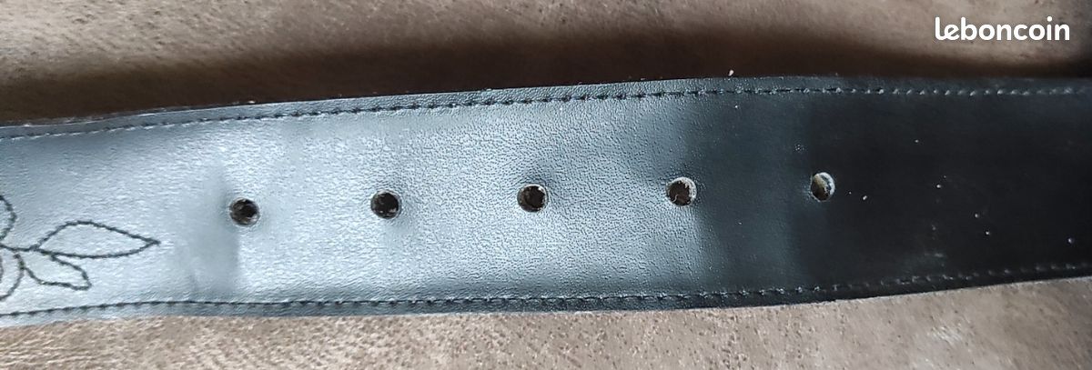 Ceinture large RL en cuir de vachette pour femme | Ralph Lauren® FR