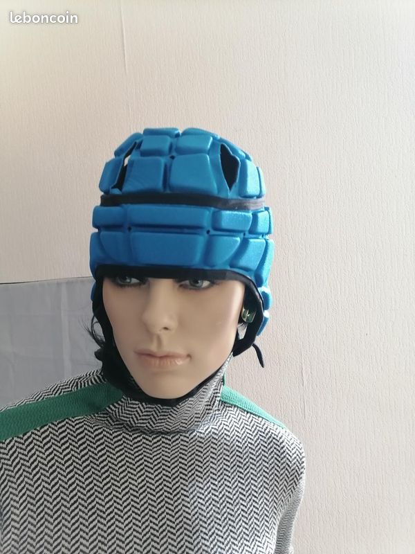 Casque De Rugby Adulte Protection Rembourrée EVA - Taille 53-64cm Pour Sport Et Loisirs