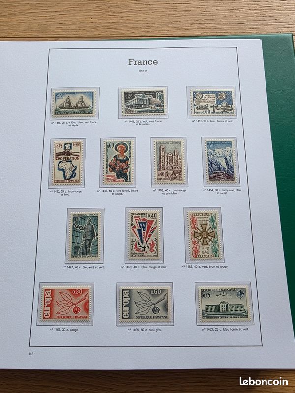 Collection timbres France 1960-1978 COMPLÈTE - 87 pages LUXE - Neufs * sans charnière (image 8)