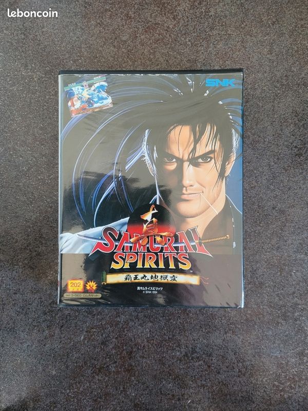 Jaquette Insert AES Samurai Spirits Neo Geo SNK d'origine n°2 Jaquette Insert AES Samurai Spirits Neo Geo SNK d'origine n°2