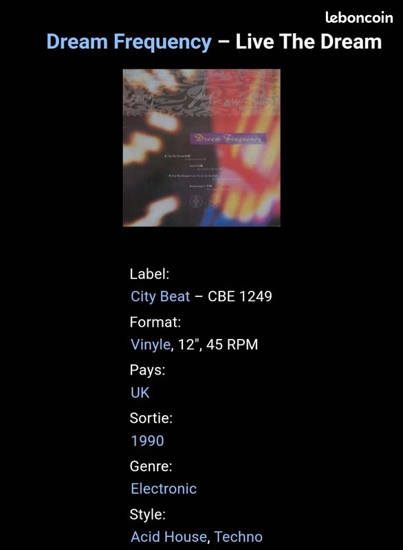Maxi house techno :dream frequency "live the dream" (image 2)
