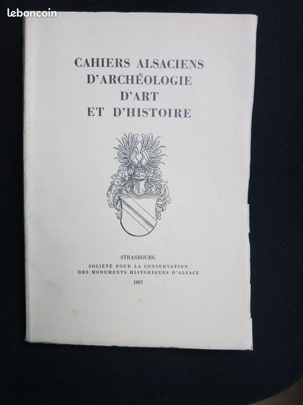 Cahiers Alsaciens D Archeologie D Art Et D Histoire 1957 (image 1)