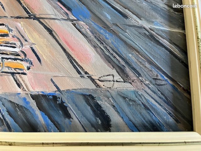 Huile sur toile Claude Gourlet Port breton (image 5)