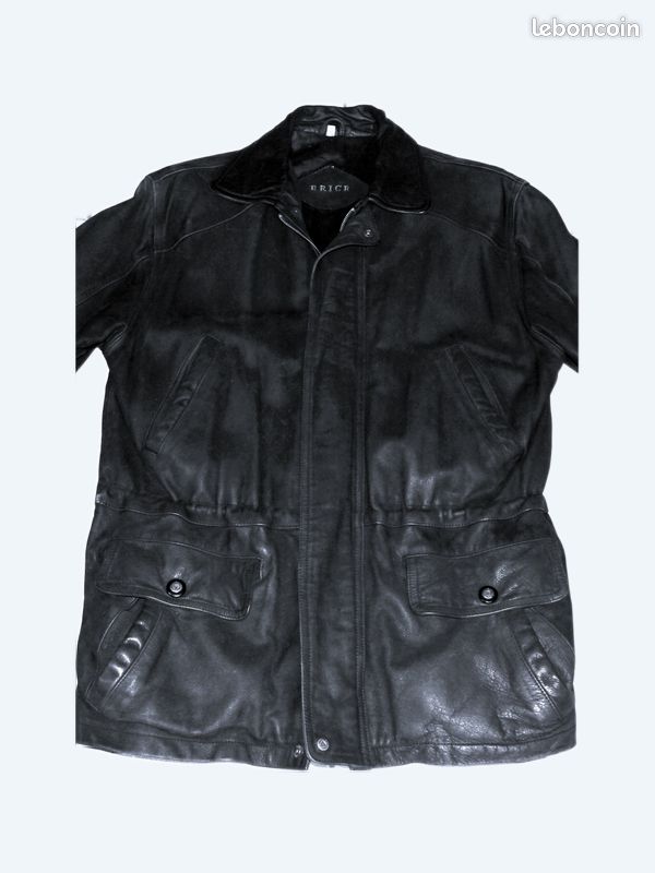 Veste blouson cuir noir homme Brice taille M Vêtements