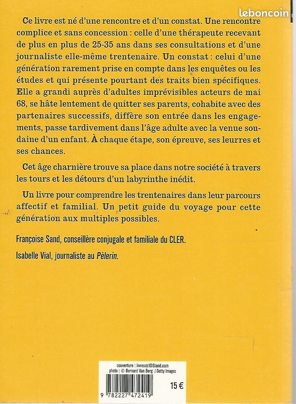 25-35 ans, l'âge du labyrinthe - Françoise Sand - 2005 - Entretiens avec isabelle Vial (image 2)