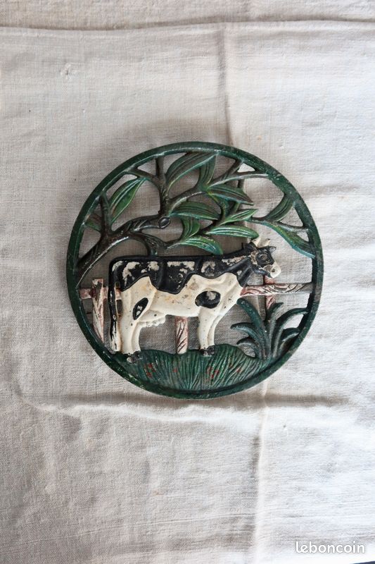 Assiette émaillée des Années 50 " Panda
