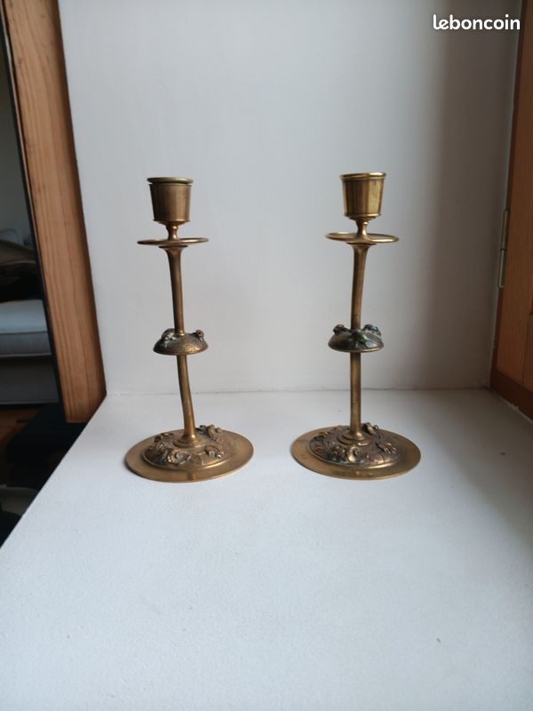 2 chandeliers laiton (image 1)