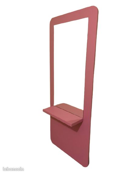 Miroir coiffeuse poste de coiffure ovale rose neuf mobilier salon de coiffure (image 5)