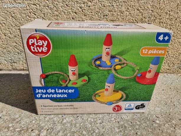Jeu De Lancer D'anneaux DAWRIS - 2 Tours + 36 Anneaux Colorés + Sac De Transport - Jeu D'extérieur Pour Enfants Et Familles