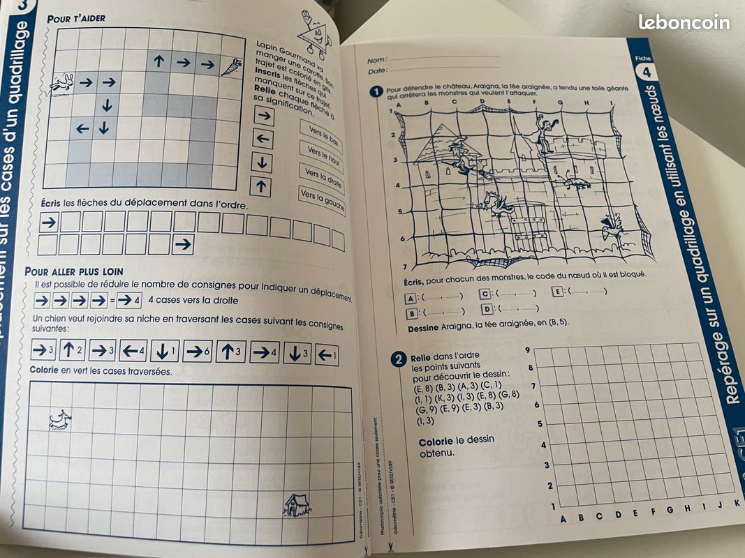 Géométrie CE1 Fiches à photocopier (image 12)